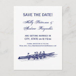 Carte Postale Faire-part Femmes Aviron Rameuses Équipe D'équipage Sports Na