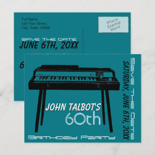 Carte Postale Faire-part Fête d'anniversaire des 60 ans de l'Orgue Ancien E