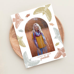 Carte Postale Faire-part Fête de Remise des Diplômes     Art Populaire Bohè