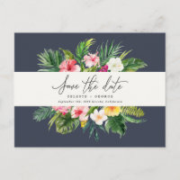 Feuille de papier tropical aquarelle enregistrer l
