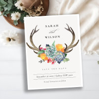 FLEUR DE SUCCULENTE ANTLER BOHÈME SAUVEGARDER LA D