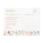 Fleur sauvage Garden Wedding Save the Date Photo