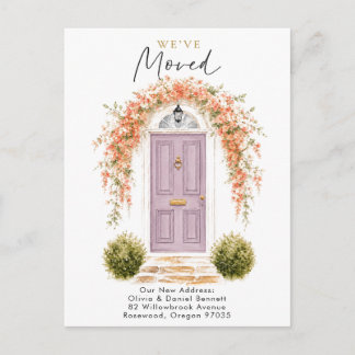 Carte Postale Faire-part Fleurs Bienvenue à la maison Nouvelle adresse Cart