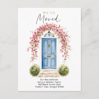 Carte Postale Faire-part Fleurs Bienvenue à la maison Nouvelle adresse Cart