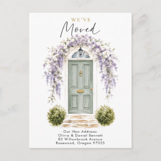 Carte Postale Faire-part Fleurs Bienvenue à la maison Nouvelle adresse Cart