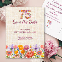 Fleurs pour 75e anniversaire - 75 Élégant Save the