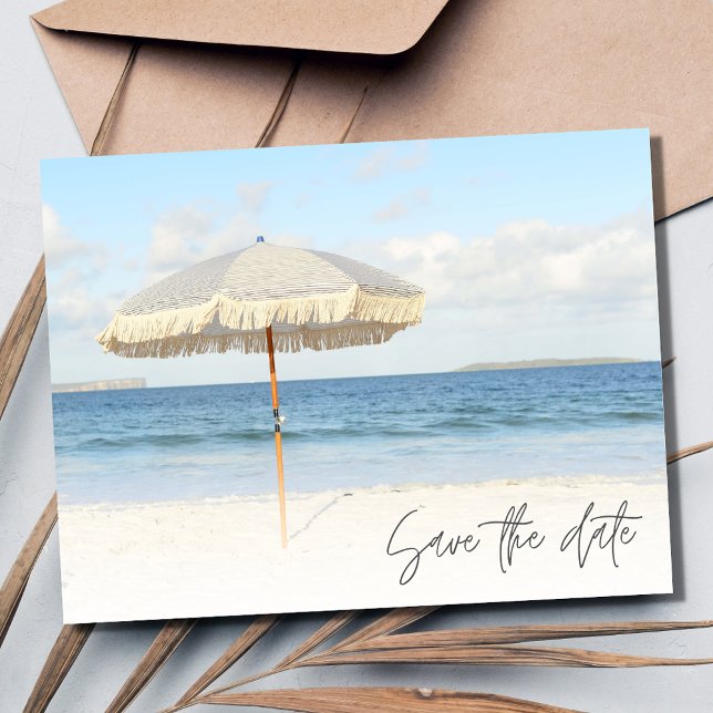 Carte Postale Faire-part Florida Beach Wedding Enregistrer la date (Florida Beach Wedding Save the Date Postcard)