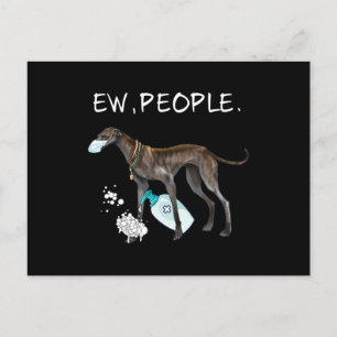 Carte Postale Faire-part Funny Italian Greyhound Ew