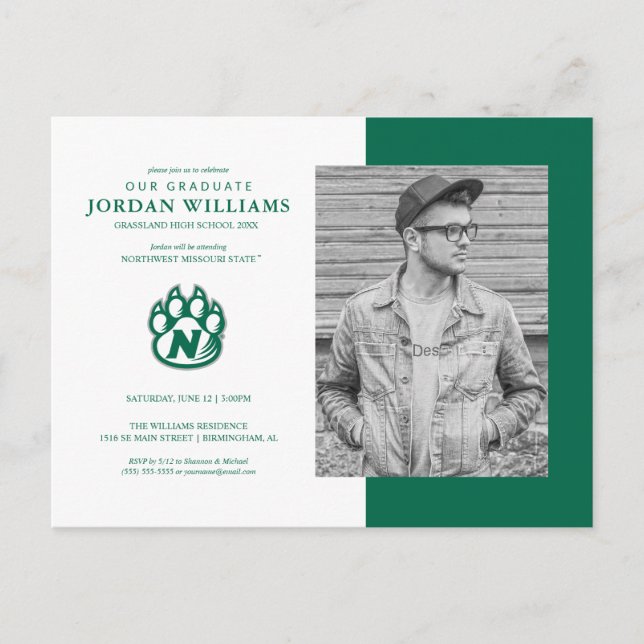 Carte Postale Faire-part Futur diplômé de l'État du Missouri (Devant)