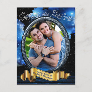 Carte Postale Faire-part Galaxy Portal Enregistrer la date