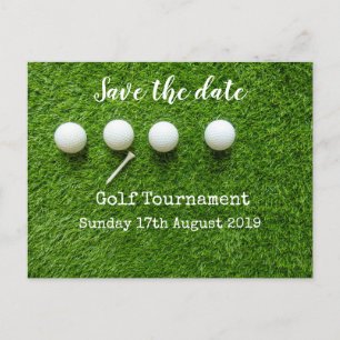 Carte Postale Faire-part Golf Sauvez la date Tournoi de golf