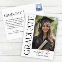Graduation photo moderne Black Custom Graduate