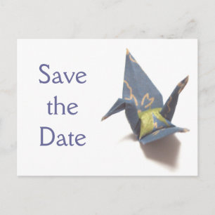 Carte Postale Faire-part Grue de papier