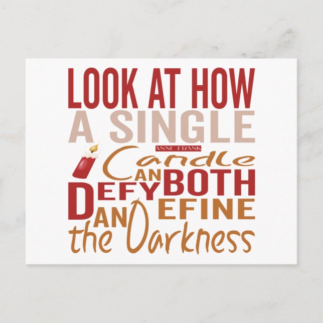 Carte Postale Faire-part Hanukkah Quotes  (Devant)