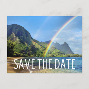 Carte Postale Faire-part Hawaii Beach Destination Mariage Enregistrer la da