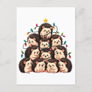 Carte Postale Faire-part Hérisson Arbre de Noël Joyeux Noël Noël Noël Noël