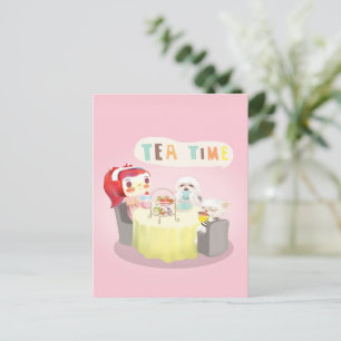 Carte Postale Faire-part Heure du thé