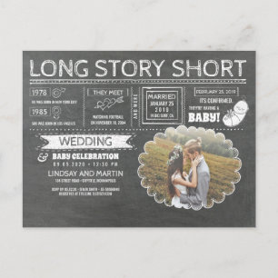 Carte Postale Faire-part Histoire De Longue Date Mariage Et Célébration Du