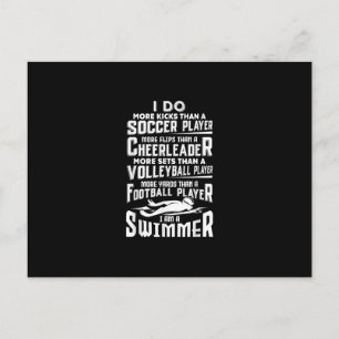 Carte Postale Faire-part I Piscine Swimmer