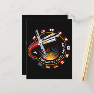 Carte Postale Faire-part Insigne de mission spatiale