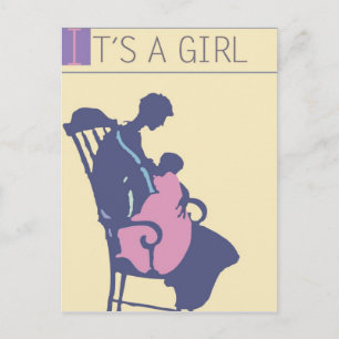 Carte Postale Faire-part <It's a Girl> par Steve Collier