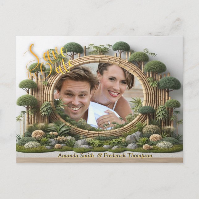 Carte Postale Faire-part Jardins et bâtiments écologiques en Harmonie (Devant)