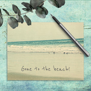 Carte Postale Faire-part Je suis allé à la plage ! Changement d'adresse Car