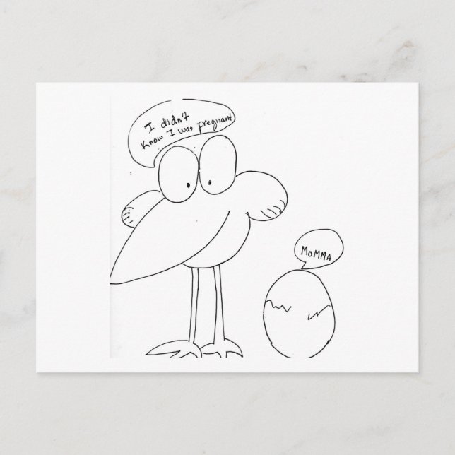 Carte Postale Faire-part Je suis enceinte ! ? ! (Devant)