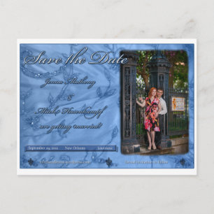 Carte Postale Faire-part Jenna et Mitch Enregistrer la date