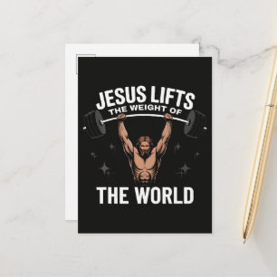 Carte Postale Faire-part Jésus-Christ au soulevé de terre