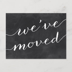 Carte Postale Faire-part Joli changement d'adresse de la calligraphie  
