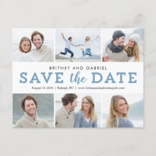 Carte Postale Faire-part Joyeux Couple COULEUR ÉDITABLE Enregistrer La Date