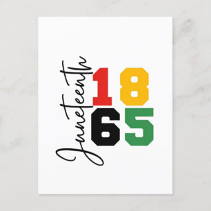 Carte Postale Faire-part Juneteenth 1865 Le véritable jour de l'indépendanc