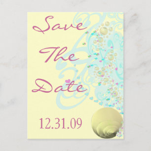 Carte Postale Faire-part Juste Mariage de plage