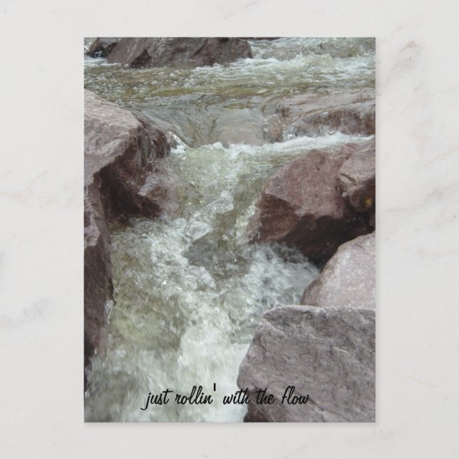 Carte Postale Faire-part juste rollin avec l'écoulement (Devant)