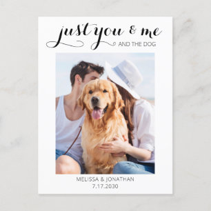 Carte Postale Faire-part Juste Toi Moi Et Le Chien De Mariage Animal De Com