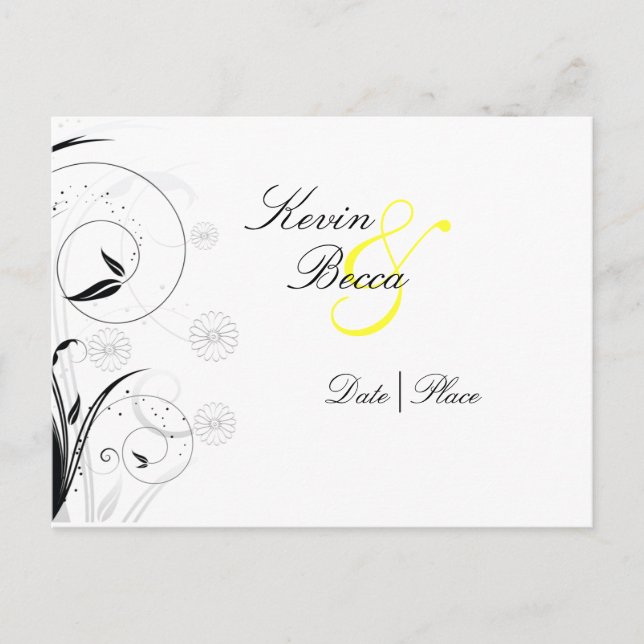 Carte Postale Faire-part la collection Daisy (Devant)