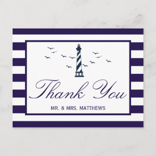 Carte Postale Faire-part La collection de Mariages du phare nautique