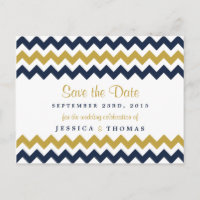 La collection Mariage moderne Chevron - Marine & G