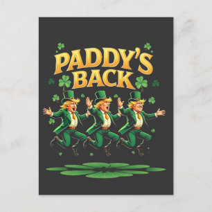 Carte Postale Faire-part La drôle de danse de Trump pour la Saint-Patrick a