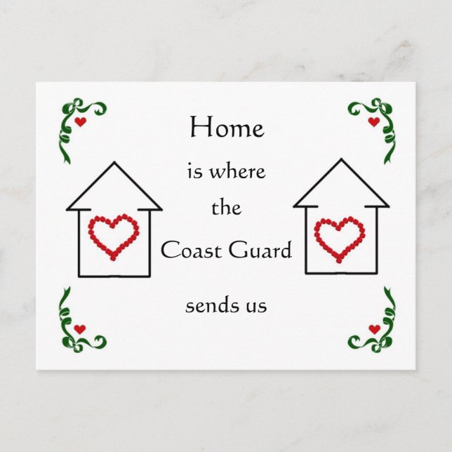 Carte Postale Faire-part La maison est là où (Devant)