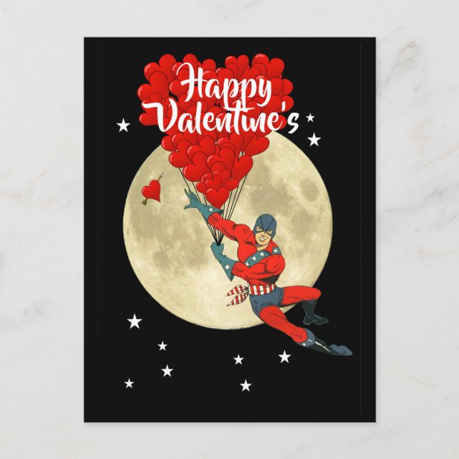 Carte Postale Faire-part La Saint-Valentin pour enfants de bande dessinée d (Devant)