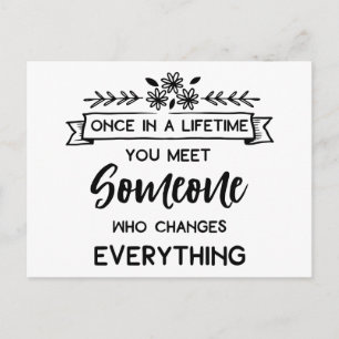 Carte Postale Faire-part L'amour que vous citez Penser que vous manquez l'a