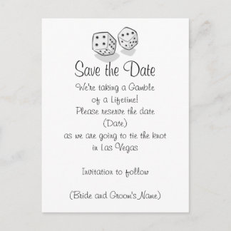 Carte Postale Faire-part Las Vegas Enregistrez la Date