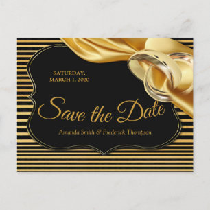 Carte Postale Faire-part Le grand Gatsby Sauvez la date