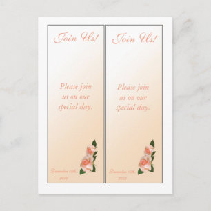 Carte Postale Faire-part Le rose 2 rougissent des économies roses les