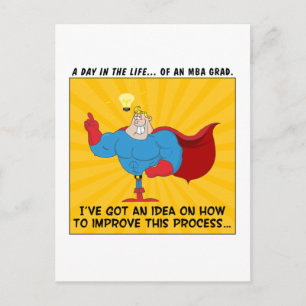 Carte Postale Faire-part Les diplômés de MBA connaissent les réponses à tou