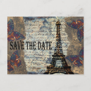 Carte Postale Faire-part Les Français vintages font gagner la date