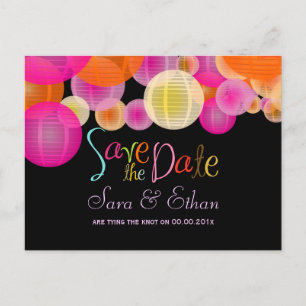 Carte Postale Faire-part Les lanternes PixDezines sauvent la date