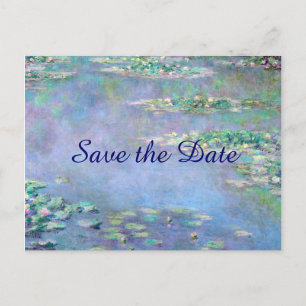 Carte Postale Faire-part Les Nympheas Water Lilies Save the Date Mariage